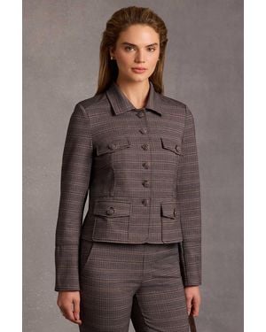 NYDJ Celeste Jacket In Camryn Check - Gray