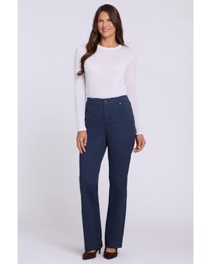 NYDJ Adjustable Marilyn Straight Pants In Oxford Navy - Blue