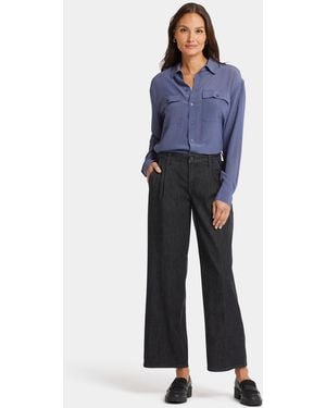 NYDJ Teresa Wide Leg Ankle Jeans In Eternity - Blue