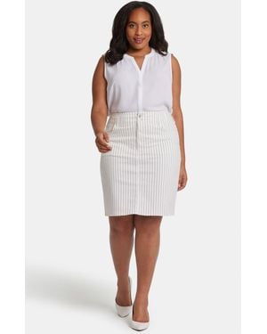 NYDJ High Waist Skirt - White