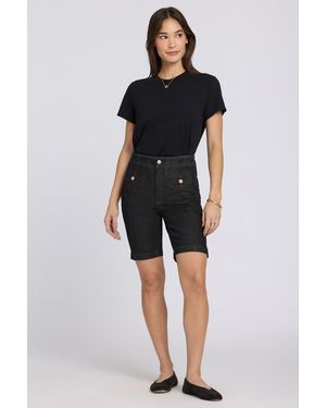 NYDJ Ella Shorts In Black Rinse