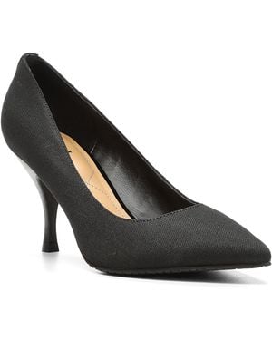 NYDJ Evie Denim Pumps In Black