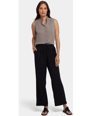 NYDJ Relaxed Drawstring Pull-on Pants In Black - Multicolor