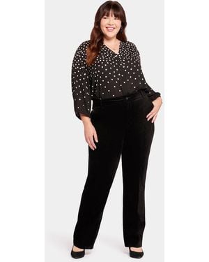 NYDJ Straight Leg Trouser Pants - Black