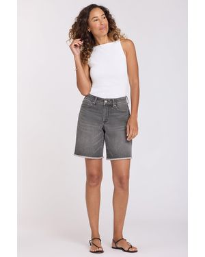 NYDJ Naomi Relaxed A-line Shorts In Dusty Ash - Multicolor