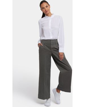 NYDJ Mona Wide Leg Trouser Jeans In Vine Leaf - Red