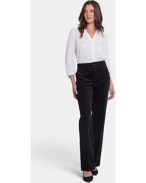 NYDJ Straight Leg Trouser Pants In Black - Multicolor