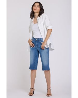 NYDJ Kristie '80s Bermuda Shorts In Pacifica - Blue