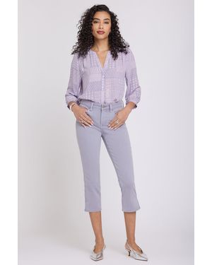 NYDJ Chloe Capri Jeans In Vintage Lavender - Purple