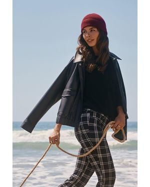 NYDJ Faux Baseball Jacket In Black