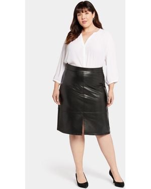 NYDJ Faux A-line Skirt - Black