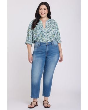 NYDJ Marilyn Straight Ankle Jeans - Blue