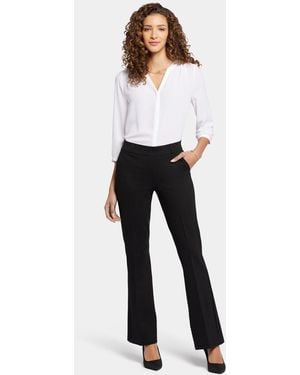 NYDJ Pull-on Flared Trouser Pants In Black