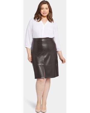 NYDJ Faux A-line Skirt - Black
