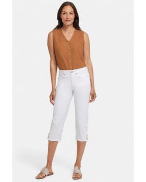NYDJ Marilyn Straight Crop Jeans - White