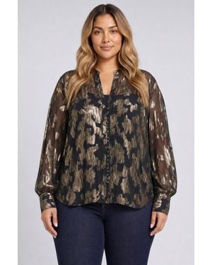 NYDJ Anika Blouse - Black