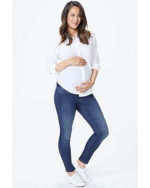NYDJ Ami Skinny Maternity Jeans In Big Sur - Blue