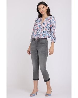 NYDJ Chloe Skinny Capri Jeans In Dusty Ash - Blue