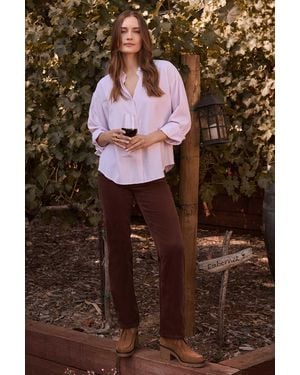 NYDJ Marilyn Straight Pants In Chocolate Fondant - Brown
