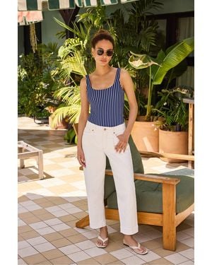 NYDJ Carrot Ankle Jeans In Vintage White - Green
