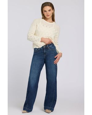 NYDJ Teresa Wide Leg Jeans In Sunset Villa - Blue