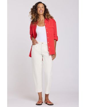 NYDJ Carrot Ankle Jeans In Vintage White - Red