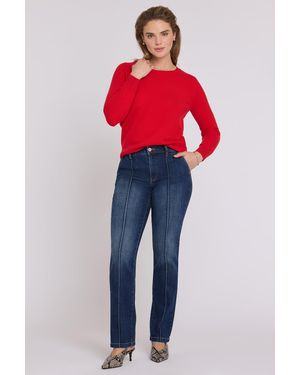 NYDJ Marilyn Straight Jeans In Skylark - Red