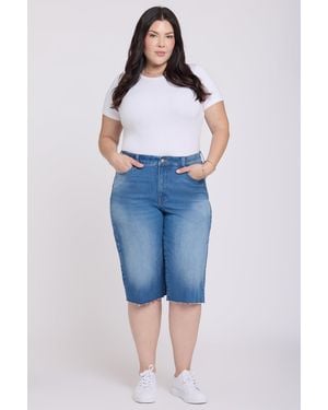 NYDJ Kristie '80s Bermuda Shorts - Blue