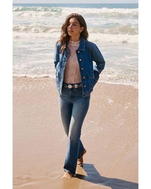 NYDJ Marilyn Straight Jeans In Bluebells