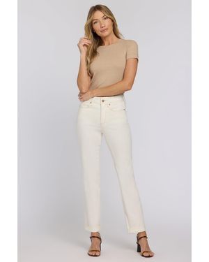 NYDJ Marilyn Straight Jeans - White