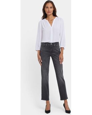 NYDJ Sheri Slim Jeans In Gloomy Marais - Blue