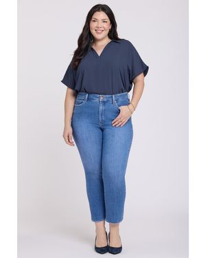 NYDJ Marilyn Straight Ankle Jeans - Blue