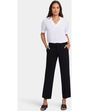 NYDJ Straight Trouser Pants In Black - Blue
