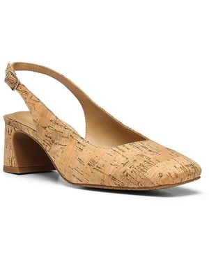 NYDJ Faelynn Slingback Heels In Natural - Metallic