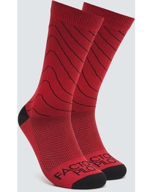 Oakley Factory Pilot Mtb Crew Sock - Red