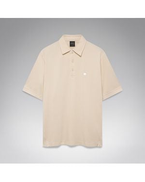 Oakley Ss Piquet Polo Metal Chest Coin - Natural