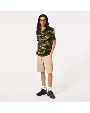 Oakley Bark New Short Sleeve - Color: Green - Black