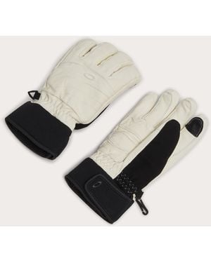 Oakley W. Peak Leather Gloves - Color: White - Black