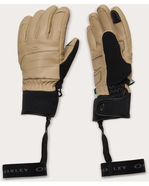 Oakley W. Peak Leather Gloves - Natural
