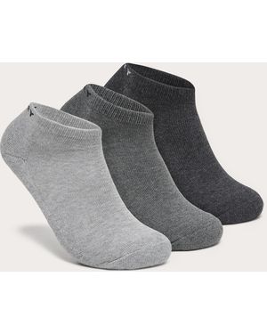 Oakley Short Solid Socks (3 Pcs) Para Hombre - Gris