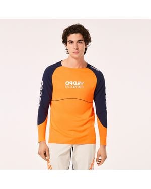 Oakley Herren Maven Scrub Ls Jersey - Orange