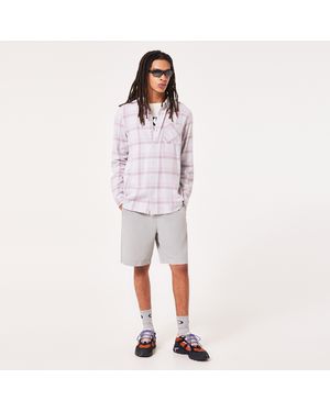 Oakley Podium Plaid Ls Flannel - Weiß