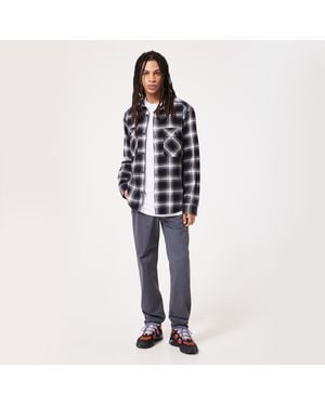 Oakley 90s Plaid Ls Shirt - Blue