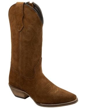 Ravel Rust Suede 'Taylor' Cowboy Boots - Brown