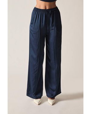 James Lakeland Wide-Leg Drawstring Trousers - Blue