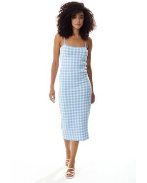 Liquorish Knitted Dress - Blue