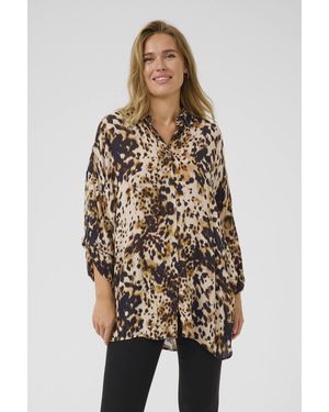 Kaffe Kathora Amber Loose Fit Shirt - Natural