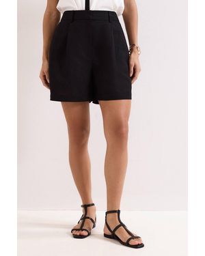 Phase Eight Arnie Linen Shorts - Black