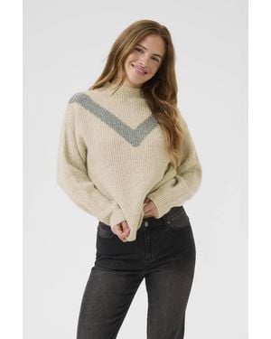 Kaffe Kaelina Pullover Jumper - Natural