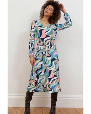 Kite Oborne Jersey Dress Ripple - Blue